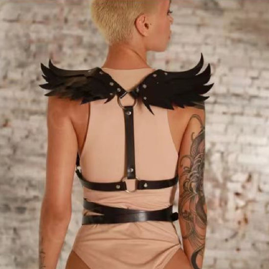 Fashion All-match Punk Binding Wings Belt