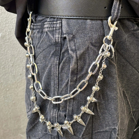 Metal Stretch Pants Chain Ornaments Dual-use Necklace Waist Chain