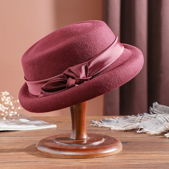 French Style Retro Bucket Hat Women&